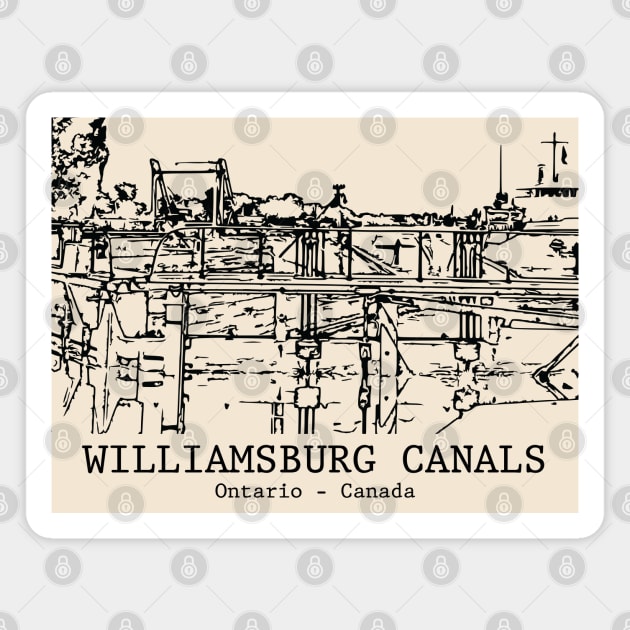 Williamsburg Canals - Ontario Magnet by Lakeric